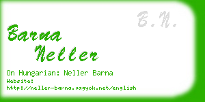 barna neller business card